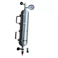 精达汇 不锈钢取样钢瓶2500ML 20mpa JDH-2500 316L不锈钢 带压力表 1套