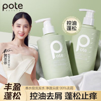 柏缇去屑洗发水Pote控油蓬松滋养留香洗头水舒缓洗发露男女士通用 丰盈蓬松洗发露 450ml/瓶