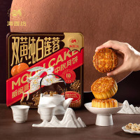 海西坊(HAI XI FANG)双黄纯白莲蓉月饼720g