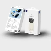 泺澳(REAO)笑脸自带线快充移动电源C8(10000mAh)浅黄色