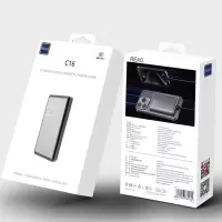 泺澳(REAO)金属磁吸无线快充移动电源C16(10000mAh)金属灰