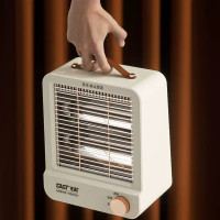 先科(SAST)小太阳 家用台式电暖器取暖器 小型速热暖气节能省电取暖神器烤火炉 米白色 NSB-211