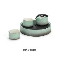 万仟堂(EDENUS) 蕉下客·随手礼茶具湖绿釉(一壶两杯一盘)