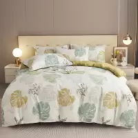 唐纳家纺 云感磨毛四件套-叶落清晨 200*230CM- TN-KT23038