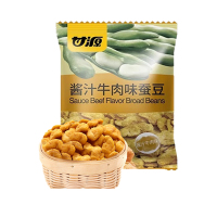 甘源酱汁牛肉蚕豆285g袋装 坚果炒货 喜事喜宴休闲小吃休闲小零食