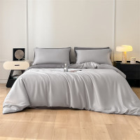 娇好韵 高端冰丝四件套-简爱山灰 200*230cm