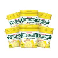 绿箭 薄荷糖 脆皮软心糖 柠檬薄荷味80g*6瓶 清新口气糖 休闲零食糖果