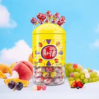 真知棒棒棒糖 972g(约108支) 儿童棒棒糖 桶装水果糖 零食糖果 喜糖两瓶装