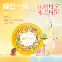 榴芒一刻 缤纷口味冰皮月饼550g 生巧/牛油果/葡萄/山楂/百香果55g 各2个
