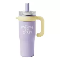 物生物 大力水守陶瓷内胆保温杯把手款 1300ml 奶芋波波