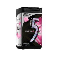绿箭 5弹立方 无糖口香糖酷酸草莓味40g 清新口气接吻糖 休闲零食糖果