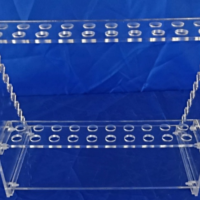 华星-定制有机玻璃梯形吸管架1个/盒ZSXGJ-20(单位:盒)
