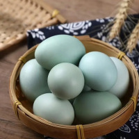 申十一谷物乌鸡蛋绿壳鸡蛋10枚鸡蛋+泡沫盒+稻谷壳(NM)(生鲜无质量问题不支持退换货)