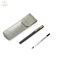派克(PARKER)威雅XL经典黑金夹宝珠笔+笔袋礼盒套装
