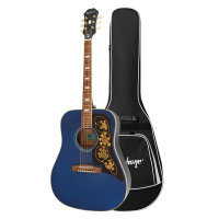 epiphone易普锋本源系列 Frontier边境 VB 毒蛇蓝全单电箱民谣木吉他