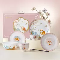 共禾京品 御猫寻芳16头餐具 SZTWCOM240008