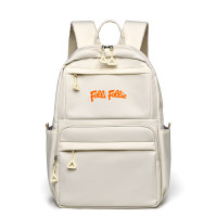FOLLI FOLLIE 时尚休闲大容量旅行双肩包米白色FF-Y004A