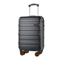 FOLLI FOLLIE 时尚轻便条纹拉杆箱20英寸黑色FF-Y102A