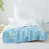 罗莱家纺夏季单人全棉蚕丝被180×200cm轻盈透气绗缝设计