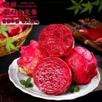 [熊猫鸟]新鲜红心火龙果 净重3斤装 大果 3-5个 箱装 热带水果 当季新鲜水果