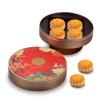 中食匠金装蛋黄白莲蓉月饼508g