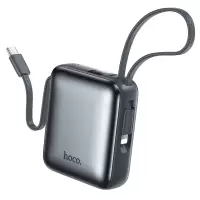 浩酷(HOCO) CJ27 22.5W+PD20W全兼容带线移动电源 (10000mAh)(3C)(A+)锖色