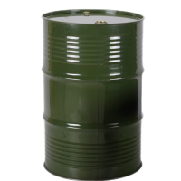 工都 大铁桶圆形烤漆桶200L军绿色闭口铁皮桶工业化工桶