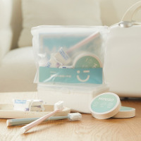 MINISO 便携旅行套装 八件套(牙刷*2+压缩浴巾*2+压缩毛巾*4)SO-OP2010