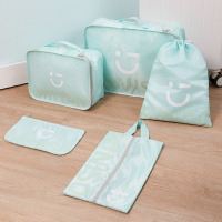 MINISO 英伦斜纹旅行收纳 五件套(大号袋+中号袋+束口袋+平口袋+鞋袋)SO-OP2007