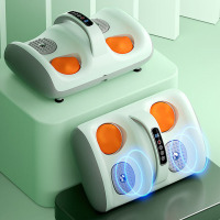 茗振 足部按摩器 足疗机电动旋转震动 家用办公 多功能足底脚部抖动按摩仪 薄荷绿 MZ-999H