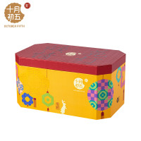 十月初五中秋月饼礼盒多味月饼组合-花灯揽月月饼礼盒(纸盒)-蛋黄白莲蓉月饼 1390g/盒