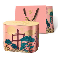 十月初五中秋月饼礼盒多味月饼组合-中秋明月礼盒(铁盒)-双黄白莲蓉月饼 1430g/盒