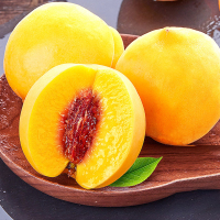 [西沛生鲜]山东新鲜黄桃 净重3斤 黄桃桃子新鲜水果毛桃黄金蜜桃时令血桃当季整箱黄肉脆桃