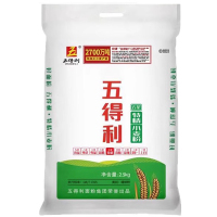 五得利小麦粉五星特精中筋包子馒头烙饼家用白面通用面粉2.5kg