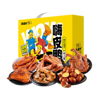 久久丫礼盒卤味年货节礼品食品礼盒零食嗨皮鸭卤味汇礼535g