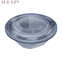 toptzy TZ5071801 一次性餐盒圆形外卖打包盒 50个