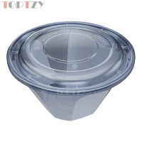 toptzy TZ5071807 一次性餐盒圆形外卖打包盒 50个