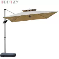 探在途 TZT5072109 户外遮阳伞庭院伞别墅露天花园罗马伞 2.2米 钛钢款