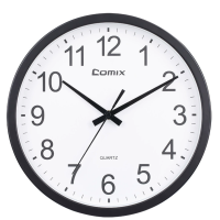 齐心办公用品挂钟35CM黑L821