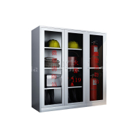 翌嘉 YJ406013046 304 不锈钢消防柜应急物资柜微型消防站消防工具展示柜