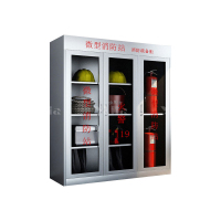 翌嘉 YJ406013054 304 不锈钢消防柜应急物资柜微型消防站消防工具展示柜