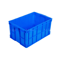 翌嘉YJ4120576 蓝色塑料周转箱大号工业胶箱 640*430*310