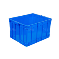 翌嘉YJ4120581 蓝色塑料周转箱大号工业胶箱 620*490*360