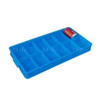 翌嘉YJ4120655 蓝色塑料收纳分格分类螺丝配件多格盒 12分格 550*275*60