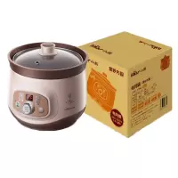 小熊(Bear)电炖锅 紫砂锅电炖盅陶瓷电砂锅 迷你小BB煲 宝宝婴儿煮粥煲汤锅 DDG-D20T5 2L小熊