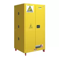 翌嘉YJ4121006 蓄电池充电柜电瓶车电池存放柜安全柜阻燃散热锂电池充电防爆柜 60加仑黄色