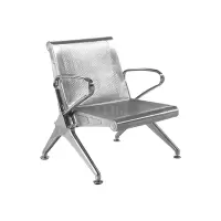 翌嘉YJ4121026 不锈钢机场椅连排椅银行等候椅长椅医院候诊椅公共座椅 单人位