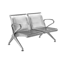 翌嘉YJ4121027 不锈钢机场椅连排椅银行等候椅长椅医院候诊椅公共座椅 双人位