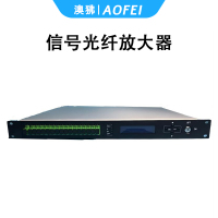 澳狒/AOFEI 1550nm光放大器 8口有线电视镱铒光纤放大器双电源网管EDFA 8口18db带WDM