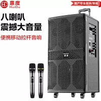 惠度(HuiDu)WDA-1000移动演出音响户外广场舞直播音响家用k歌手提便携式大音量低音炮拉杆音箱